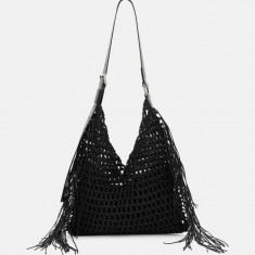 AllSaints poseta SABINE SHOULDER BAG culoarea negru, W080XA