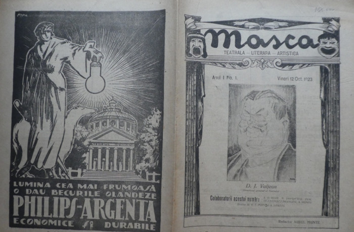 Revista Masca, teatrala - literara - artistica, an 1, nr. 1, 1923, A. de Herz