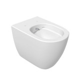 Vas WC stativ, Hatria, Fusion, back to wall, cu functie de bideu, 35,5 x 54 cm, alb