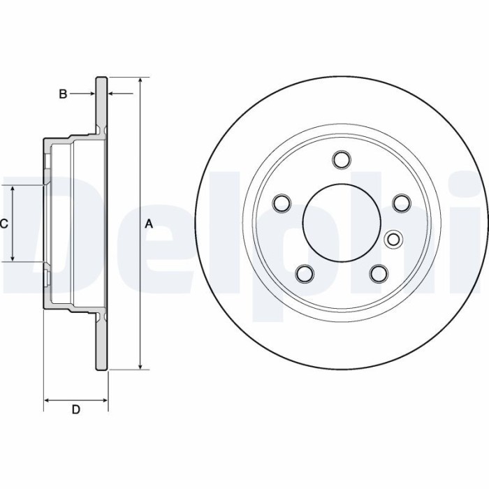 DELPHI BG2624 Disc frana