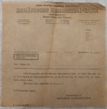 Document blanc pe hartie de calc Banca Comerciala Romana 1943
