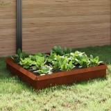 vidaXL Garduri pentru melci 8 pcs Ruginit Oțel rezistent de intemperii 874881