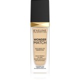 Eveline Cosmetics Wonder Match fard lichid de lunga durata cu acid hialuronic culoare 05 Light Porcelain 30 ml