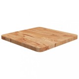 VidaXL Blat masă pătrat maro deschis 40x40x2,5cm lemn stejar tratat