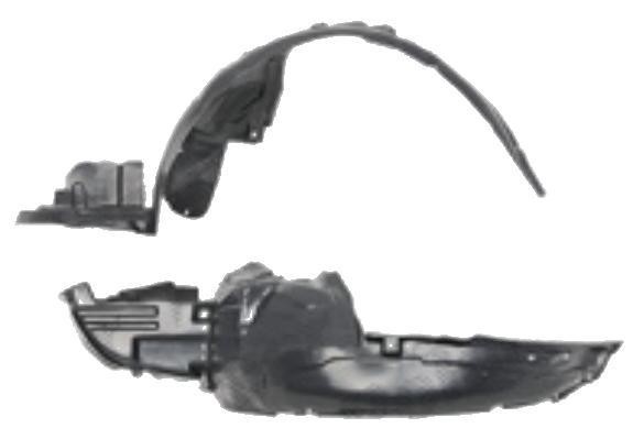 Carenaj roata Subaru Impreza (Gd/Gg), 10.2005-09.2007, partea Stanga, Fata, 59110FE151, 7214FL1T Modelul SEDAN