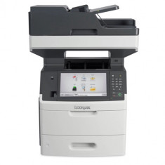 Imprimanta Multifunctionala LaserJet Monocrom Lexmark MX710DE, 300.000 pagini/luna, 1200 x 1200 DPI, A4, Duplex, USB, Network, Pagini printate : 100 foto