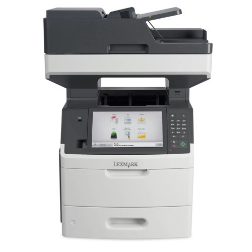 Imprimanta Multifunctionala LaserJet Monocrom Lexmark MX710DE, 300.000 pagini/luna, 1200 x 1200 DPI, A4, Duplex, USB, Network, Pagini printate : 200