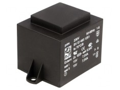 Transformator &icirc;ncapsulat 15VA 230V 15V 500mA PCB