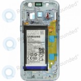 Samsung Galaxy A3 2017 (SM-A320F) Capac mijloc + baterie albastru