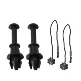 Cumpara ieftin Set complet clipsuri + franghie pentru snurul politei portbagajului - compatibil Audi, VW, Seat, Skoda OEM 1M6867574A