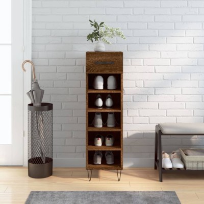 vidaXL Pantofar, stejar maro, 30x35x105 cm, lemn compozit 829675 foto