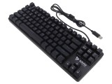 Tastatură USB Neagră/Albastră cu Cablu 1.8m US Layout