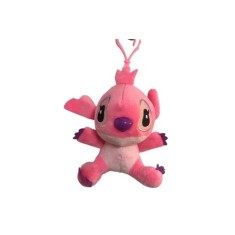 Breloc Stitch mini, roz, 12 cm