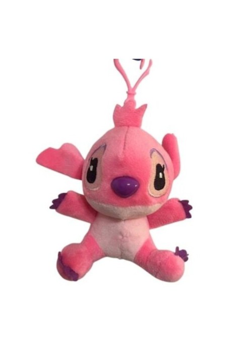 Breloc Stitch mini, roz, 12 cm