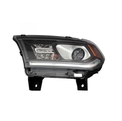 Far DODGE DURANGO, 2014-2015, partea Stanga, Taiwan, cu &amp;amp;quot;lumina timp de zi&amp;amp;quot; tip LED; Tip=USA; HiR2+PY27/7W; manual; negru; halogen foto