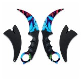 Cumpara ieftin Set doua cutite karambit DEPOX&reg;, 22 cm, multicolor, teaca inclusa