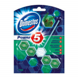 Odorizant pentru Toaleta Domestos Pine 5 in 1, 55 g, Odorizant Toaleta, Odorizant cu Sistem de Prindere Ajustabil, Odorizant Toaleta Domestos, Odoriza