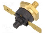 Termostat NC 90&deg;C 16A 250VAC TOMIC cu terminali 6,3mm &plusmn;15&deg;C