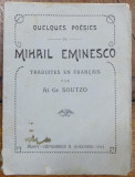 Mihail Eminesco , Poestraduites en francais par Al.Gr. Soutzo , 1911