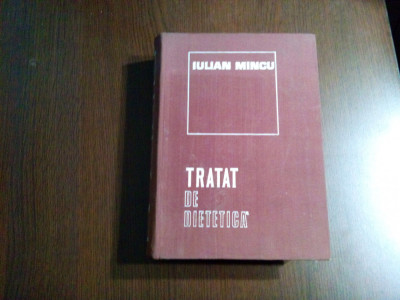 TRATAT DE DIETETICA - Iulian Mincu, C. Dumitrescu (autograf) - 1974, 1079p foto