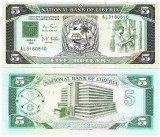 Liberia 5 Dolari 1991 P-20 UNC