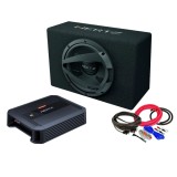 Cumpara ieftin Pachet Subwoofer auto HERTZ DBX 30.3 + Amplificator Hertz Dieci Power 2.200 + Kit de cabluri complet