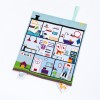 Set Joaca Portabil Tiny Magic Clinica Veterinara, 5 Personaje Textile Incluse, Covoras Rulabil, Spital Animale, Jucarie Copii, Creativitate