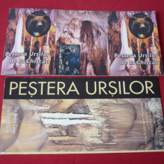 SET, LOT CARTI POSTALE CU MATCA, PESTERA URSILOR, 9 BUC.