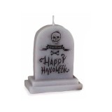 Cumpara ieftin Lumanare Halloween ceara neagra gri cm 6 x 3,5 x 7,5 H