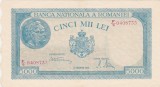 Bancnotă Rom&acirc;nia 5.000 lei 20 decembrie 1945, aUNC, seria F/9 0408735