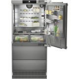 Combina frigorifica incorporabila Liebherr ECBNe 8870, NoFrost, BioFresh, 522 l, 207.2 сm, Clasa E, Silver