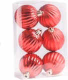 Set de 36 globuri pentru bradul de Craciun ZoneYan, plastic, rosu, 4 cm