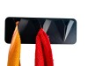 Suport Lavete Triplu Negru Mat, Prindere Rapida, Fara Gaurire, Bucatarie Baie Birou, Design Modern