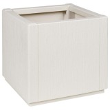 Ghiveci Grădină Alb 36x36x35 cm din PP