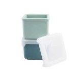 SET 2 RECIPIENTE SILICON, MELII, BLUE MINT, Melii Luxe