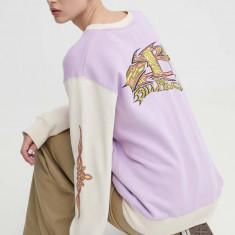 Billabong bluza Since 73 femei, culoarea violet, cu imprimeu, UBJFT00227