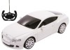 MASINA CU TELECOMANDA BENTLEY CONTINENTAL GT ALB CU SCARA 1 LA 24, Rastar 1:24