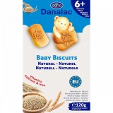 Biscuiti Danalac Natural, Calciu, Fier, Vitamine, de la 6 luni, 120g