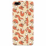 Husa silicon pentru Huawei Y5 2018, Red Foxes
