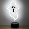 Lampa LED Neon, Model Fantomă, Alb, 13.5x8.5x28cm, Fără Baterii Incluse, Oem