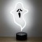 Lampa LED Neon, Model Fantomă, Alb, 13.5x8.5x28cm, Fără Baterii Incluse