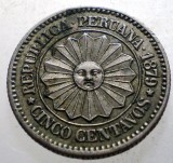 B.559 PERU 5 CENTAVOS 1879