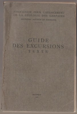 Guide des excursions. Texte - Ghidul excursiilor - Muntii Carpati (1927) foto
