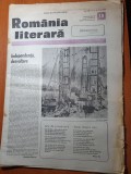 Romania literara 11 mai 1989-portretul etern a lui eminescu