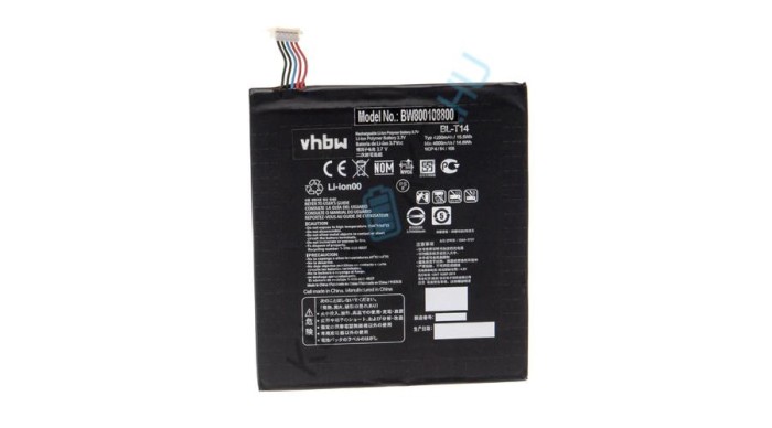 Baterie de &icirc;nlocuire pentru tabletă VHBW pentru LG EAC62638401, BL-T14 - 4200 mAh 3,7 V Li-polimer