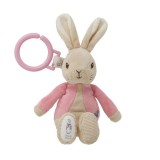 Flopsy Rabbit Jucarie atasabila din plus cu vibratii, 22 cm, Rainbow Designs