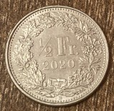 C50 - Moneda foarte veche - Elvetia - 1/2 franci - 2020