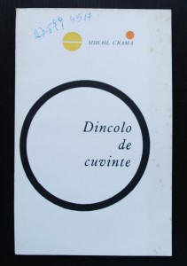 Mihail Crama Dincolo De Cuvinte Versuri Tiraj 1940 Ex Okazii Ro