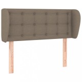 Cumpara ieftin Tablie de pat cu aripioare gri taupe 83x23x78/88 cm textil
