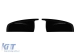 Capace tip M pentru oglinzi potrivite pentru BMW X5 E70 2007-2013, X6 E71 2008-2014, lac negru Performance AutoTuning